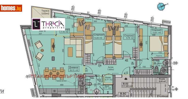 Четиристаен, 140m² - Кв. Горубляне, София - Апартамент за продажба - Тракия Пропъртийс - 109881216