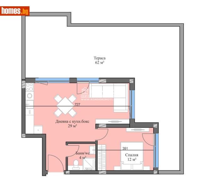 Двустаен, 129m² - Кв. Кършияка, Пловдив - Апартамент за продажба - КОНДОР НЕДВИЖИМИ ИМОТИ - 109893979