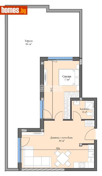 Двустаен, 134m² - Кв. Кършияка, Пловдив - Апартамент за продажба - КОНДОР НЕДВИЖИМИ ИМОТИ - 109895096