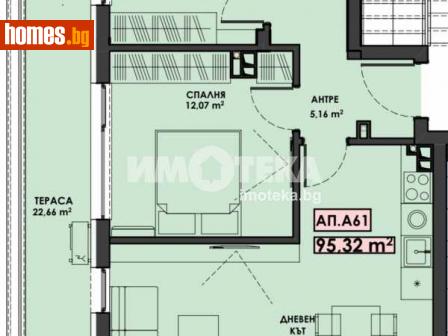 Тристаен, 111m² - Апартамент за продажба - 109908855