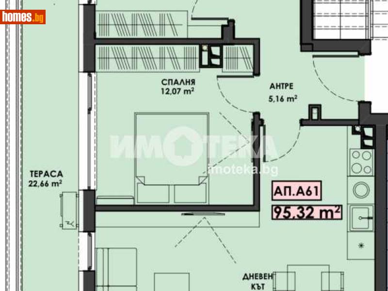 Тристаен, 111m² - Жк. Христо Смирненски, Пловдив - Апартамент за продажба - ИМОТЕКА АД - 109908855