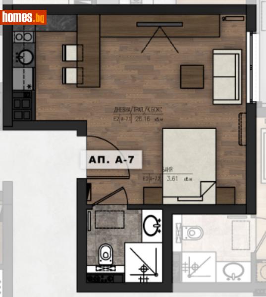 Едностаен, 41m² - Жк. Младост 1а, София - Апартамент за продажба - Musalla - 109925909