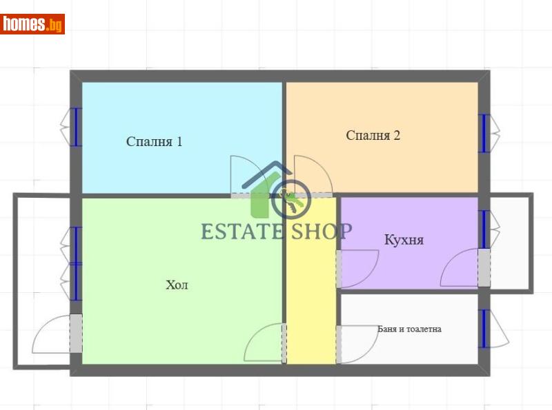 Тристаен, 83m² - Жк. Гагарин, Пловдив - Апартамент за продажба - Естейт Шоп  - 109926447