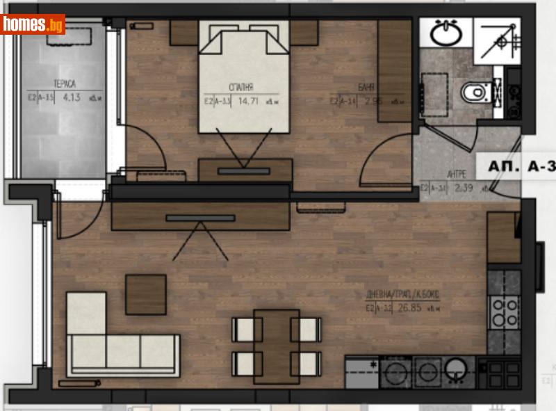 Двустаен, 72m² - Жк. Младост 1а, София - Апартамент за продажба - Musalla - 109953747