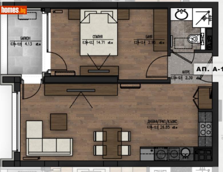 Двустаен, 72m² - Жк. Младост 1а, София - Апартамент за продажба - Musalla - 109953841