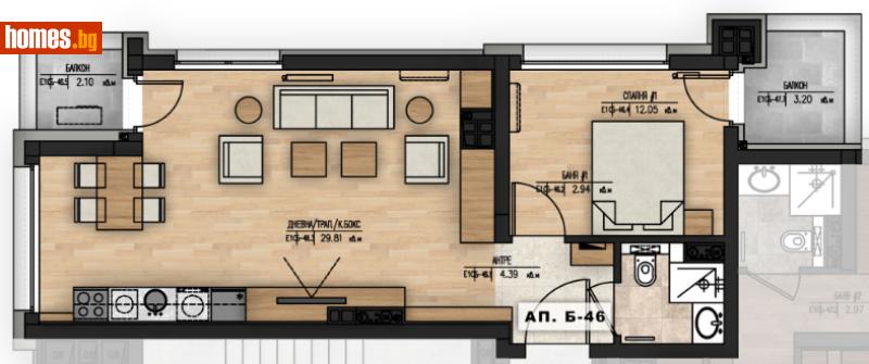 Двустаен, 80m² - Жк. Младост 1а, София - Апартамент за продажба - Musalla - 109954229