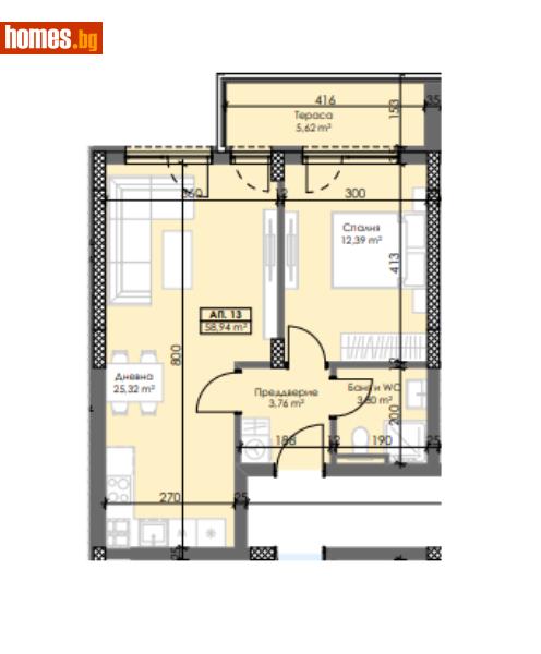 Двустаен, 69m² - Жк. Тракия, Пловдив - Апартамент за продажба - ЛИДЕР А - 109967463