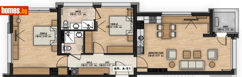 Тристаен, 128m² - Жк. Младост 1а, София - Апартамент за продажба - Musalla - 109983985