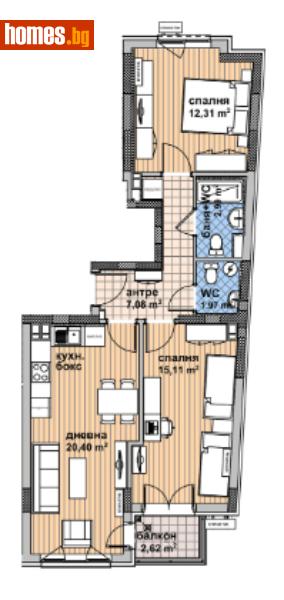 Тристаен, 104m² - Жк. Надежда 4, София - Апартамент за продажба - Musalla - 110000217