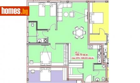 Тристаен, 140m² - Апартамент за продажба - 110046225