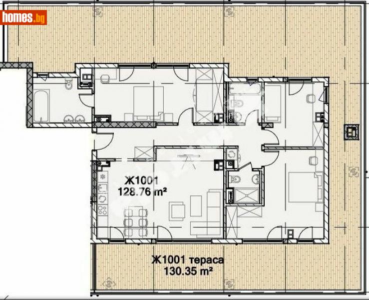 Четиристаен, 152m² - Жк. Полигона, София - Апартамент за продажба - МИРЕЛА - 110087476