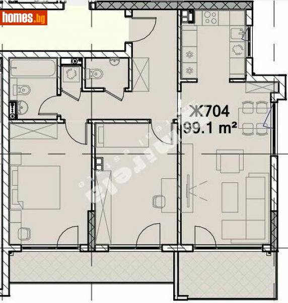 Тристаен, 117m² - Жк. Полигона, София - Апартамент за продажба - МИРЕЛА - 110087493