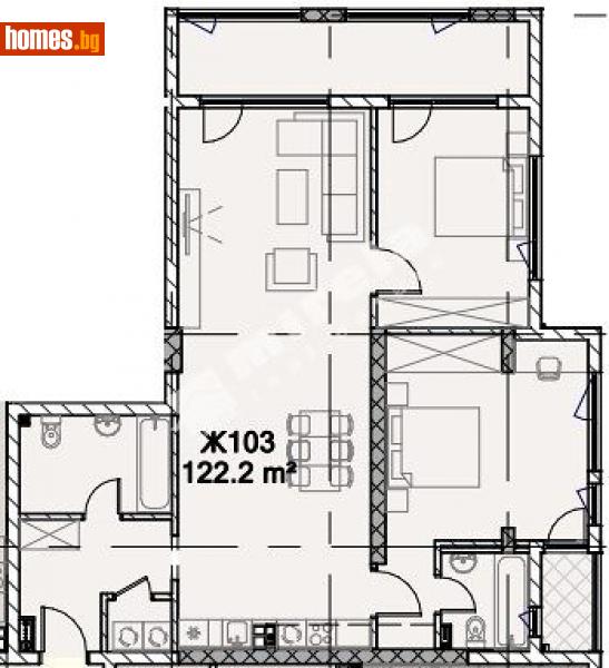 Тристаен, 144m² - Жк. Полигона, София - Апартамент за продажба - МИРЕЛА - 110087517