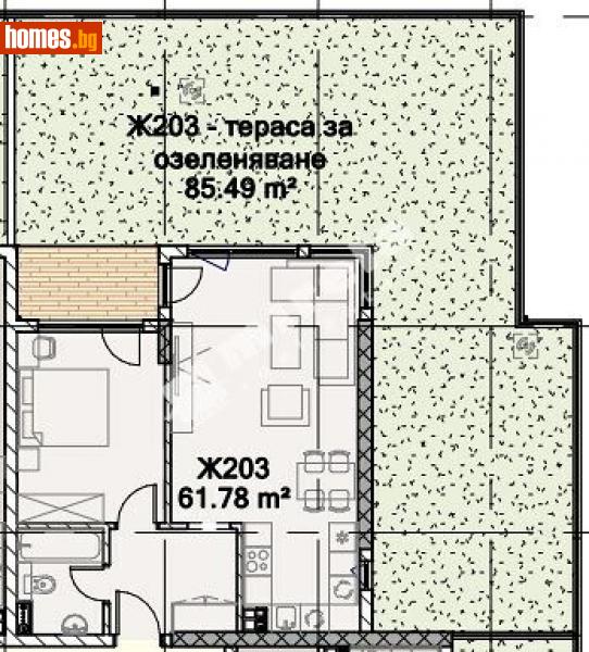 Двустаен, 73m² - Жк. Полигона, София - Апартамент за продажба - МИРЕЛА - 110087563