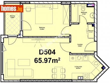 Двустаен, 77m² - Апартамент за продажба - 110102061