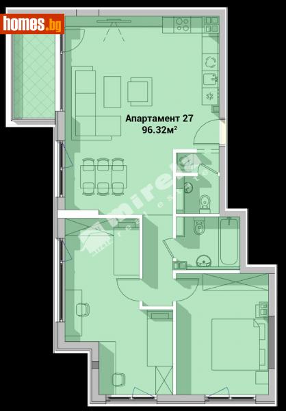 Тристаен, 112m² - Жк. Полигона, София - Апартамент за продажба - МИРЕЛА - 110102168