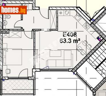Двустаен, 77m² - Апартамент за продажба - 110102292
