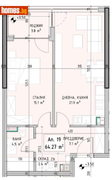 Двустаен, 75m² - Кв. Малинова Долина, София - Апартамент за продажба - Musalla - 110144258