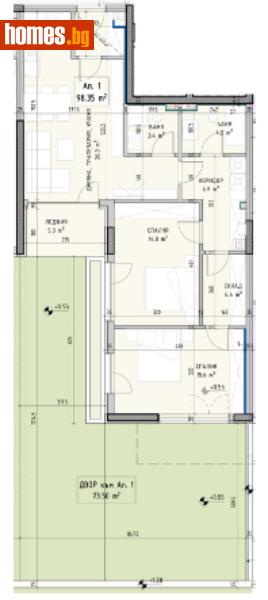 Тристаен, 187m² - Кв. Малинова Долина, София - Апартамент за продажба - Musalla - 110145980