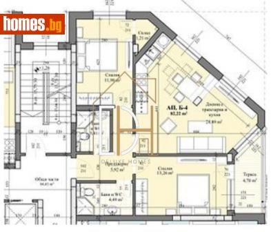 Тристаен, 93m² - Апартамент за продажба - 110165902