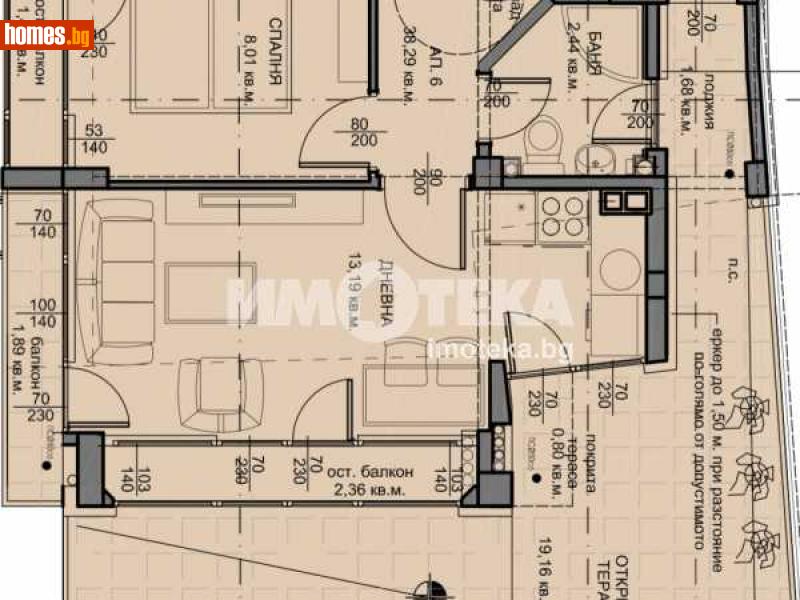 Двустаен, 71m² -  Колхозен Пазар, Варна - Апартамент за продажба - ИМОТЕКА АД - 110197549