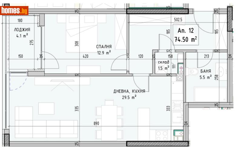 Двустаен, 88m² - Кв. Малинова Долина, София - Апартамент за продажба - Musalla - 110198248