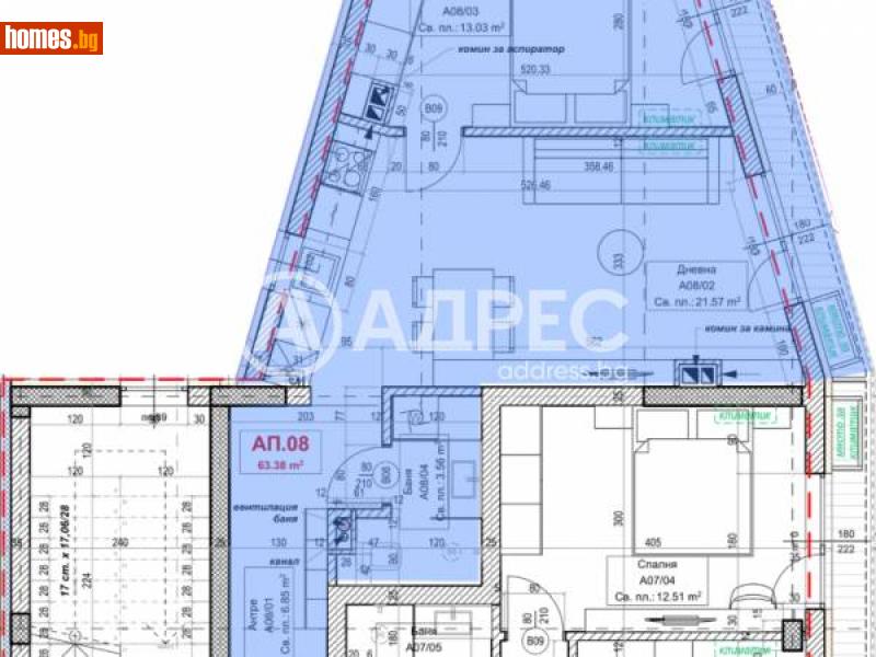 Двустаен, 77m² - Жк. Овча Купел 1, София - Апартамент за продажба - АДРЕС НЕДВИЖИМИ ИМОТИ - 110213882