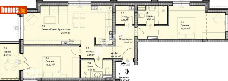 Тристаен, 115m² - Жк. Овча Купел, София - Апартамент за продажба - МИРЕЛА - 110214328