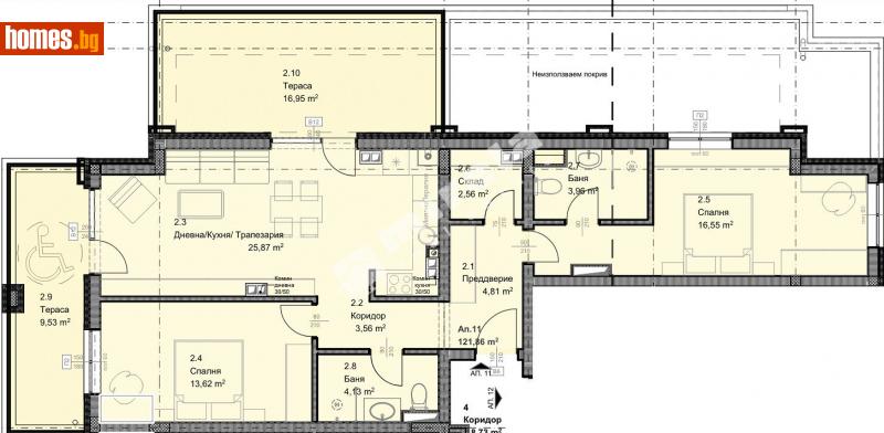 Тристаен, 145m² - Жк. Овча Купел, София - Апартамент за продажба - МИРЕЛА - 110214340