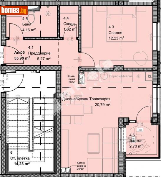 Двустаен, 67m² - Жк. Овча Купел, София - Апартамент за продажба - МИРЕЛА - 110214348