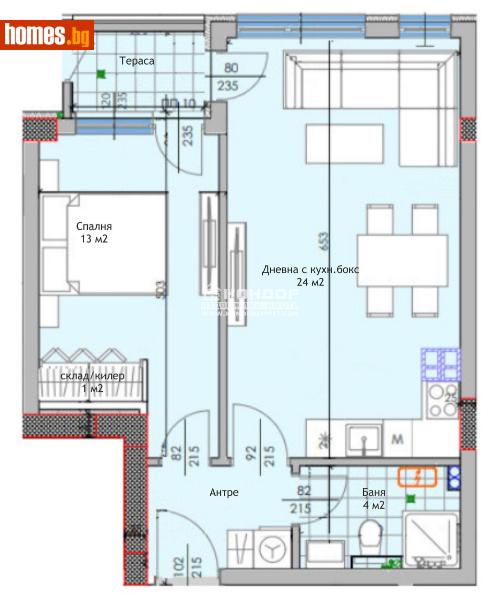 Двустаен, 66m² - Жк. Тракия, Пловдив - Апартамент за продажба - КОНДОР НЕДВИЖИМИ ИМОТИ - 110232403