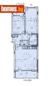 Тристаен, 121m² - Апартамент за продажба - 110233005