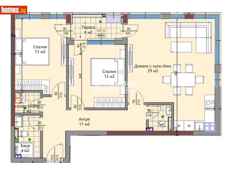 Тристаен, 107m² - Жк. Тракия, Пловдив - Апартамент за продажба - КОНДОР НЕДВИЖИМИ ИМОТИ - 110249292