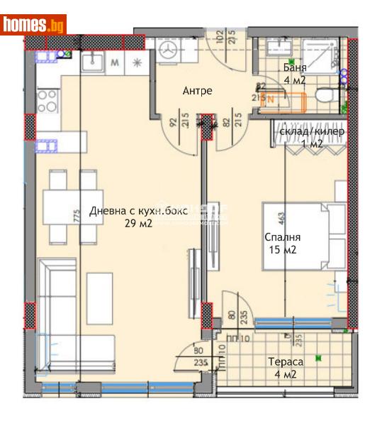 Двустаен, 76m² - Жк. Тракия, Пловдив - Апартамент за продажба - КОНДОР НЕДВИЖИМИ ИМОТИ - 110250836