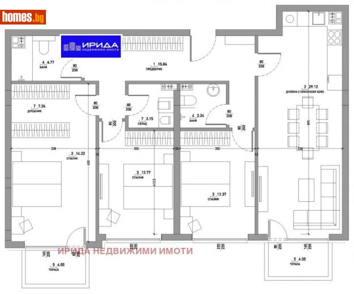 Четиристаен, 153m² - Кв. Малинова Долина, София - Апартамент за продажба - Ирида - 110272771