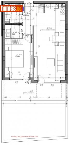 Двустаен, 71m² - Кв. Малинова Долина, София - Апартамент за продажба - Ирида - 110272805