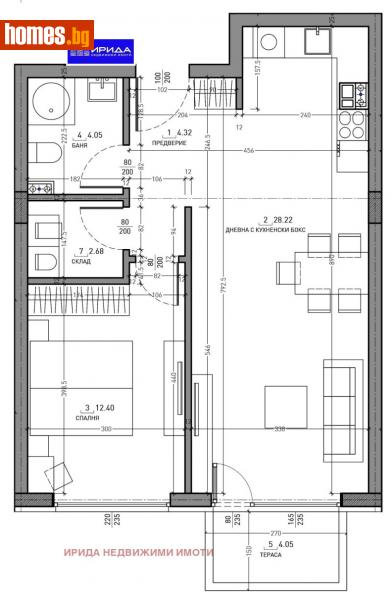 Двустаен, 77m² - Кв. Малинова Долина, София - Апартамент за продажба - Ирида - 110272815