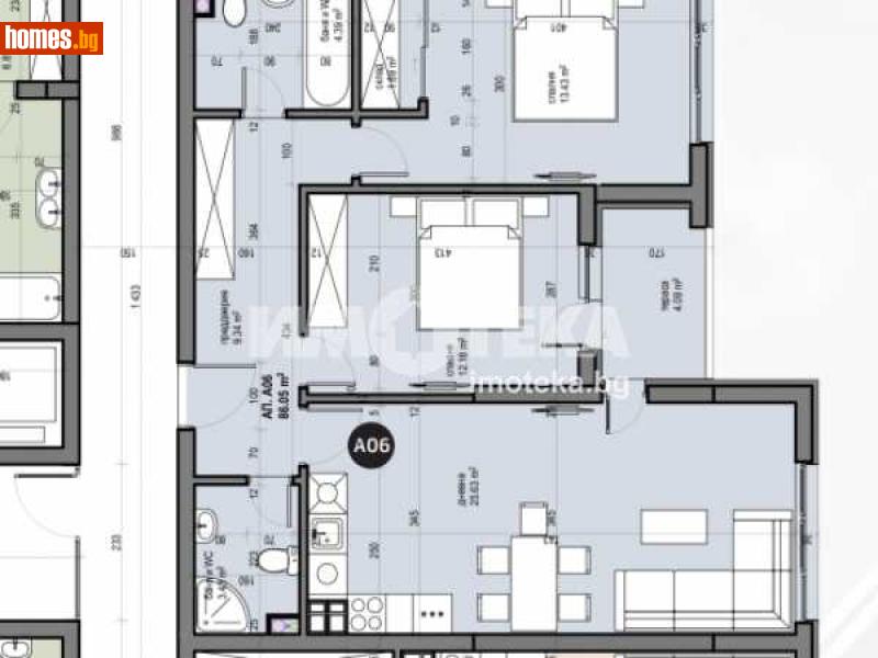 Тристаен, 100m² - Жк. Люлин 5, София - Апартамент за продажба - ИМОТЕКА АД - 110300048