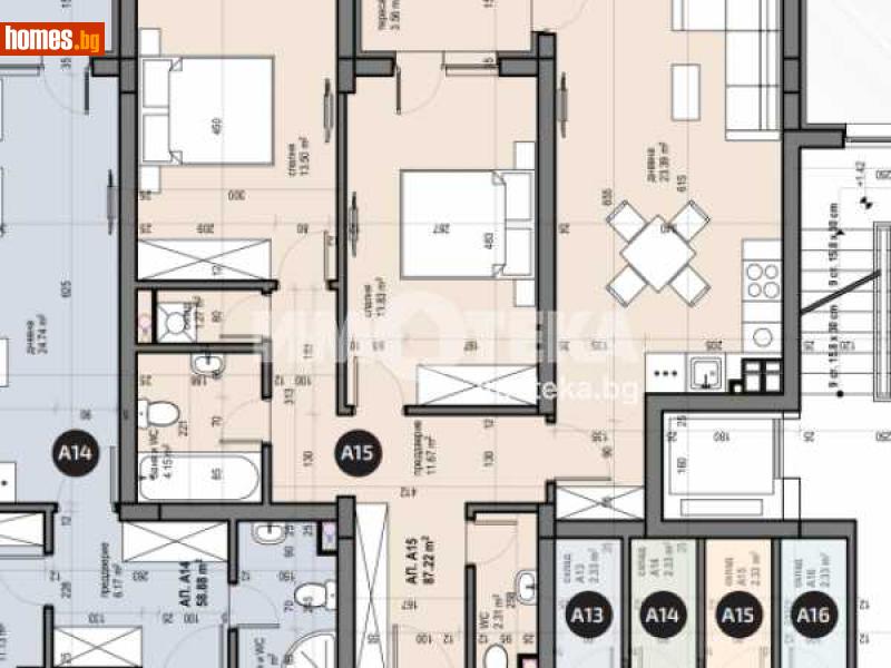 Тристаен, 102m² - Жк. Люлин 5, София - Апартамент за продажба - ИМОТЕКА АД - 110300062