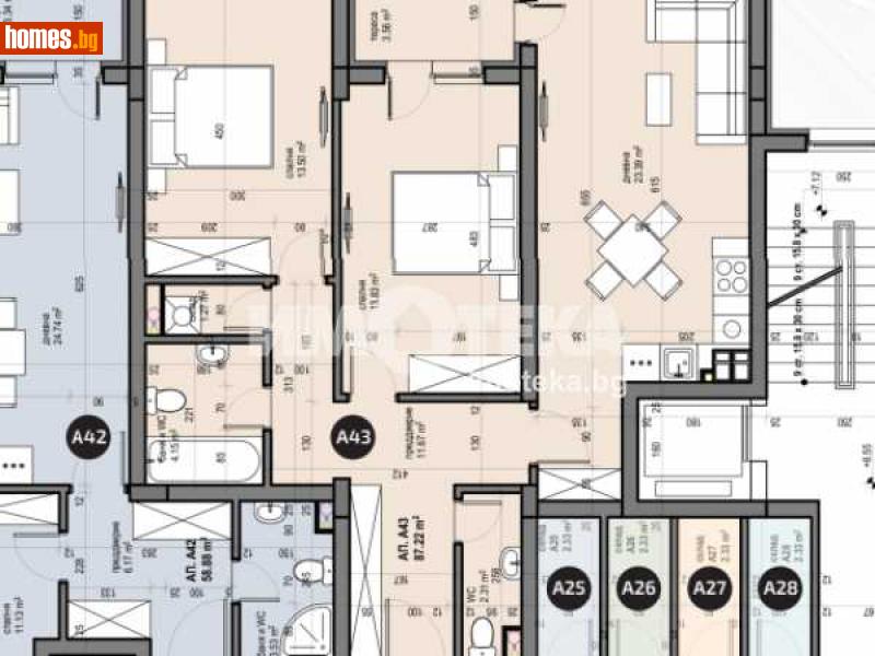 Тристаен, 102m² - Жк. Люлин 5, София - Апартамент за продажба - ИМОТЕКА АД - 110300118