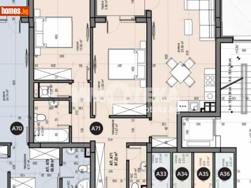 Тристаен, 102m² - Жк. Люлин 5, София - Апартамент за продажба - ИМОТЕКА АД - 110300181