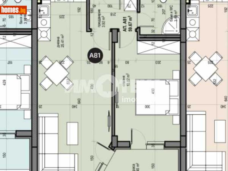 Двустаен, 69m² - Жк. Люлин 5, София - Апартамент за продажба - ИМОТЕКА АД - 110300223