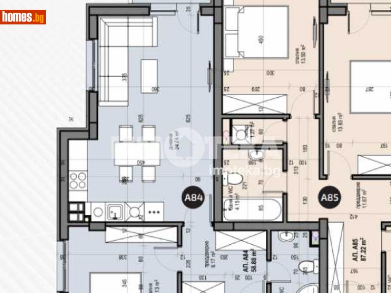 Двустаен, 69m² - Жк. Люлин 5, София - Апартамент за продажба - ИМОТЕКА АД - 110300237