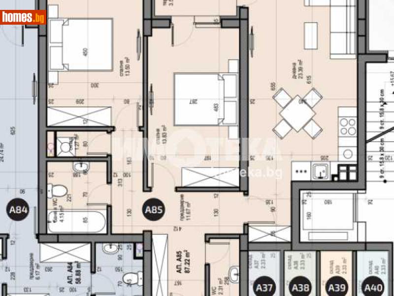 Тристаен, 102m² - Жк. Люлин 5, София - Апартамент за продажба - ИМОТЕКА АД - 110300244