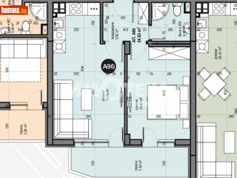 Двустаен, 64m² - Жк. Люлин 5, София - Апартамент за продажба - ИМОТЕКА АД - 110300314