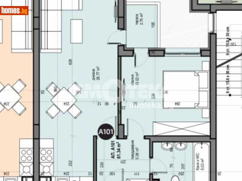 Двустаен, 71m² - Жк. Люлин 5, София - Апартамент за продажба - ИМОТЕКА АД - 110300342