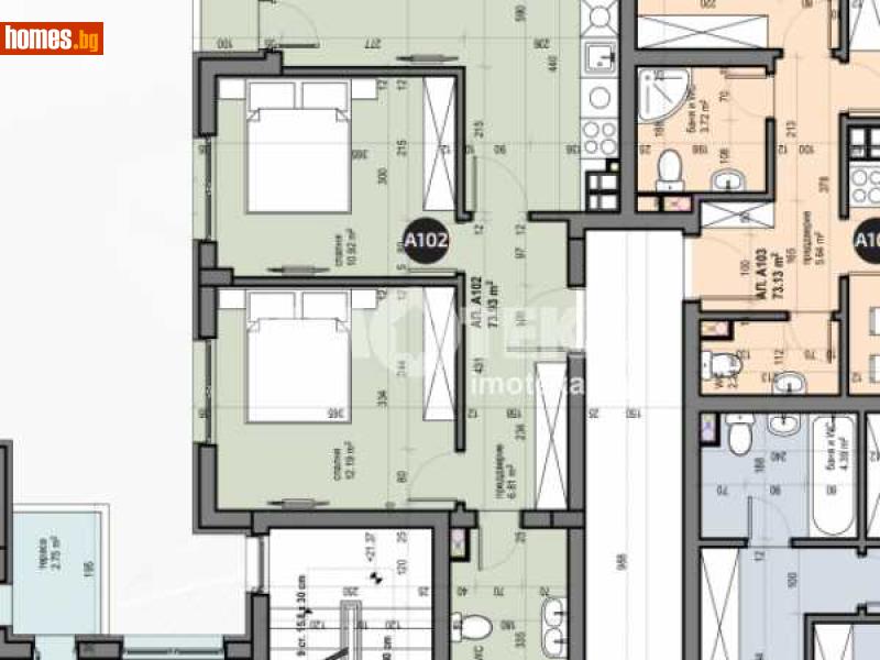 Тристаен, 86m² - Жк. Люлин 5, София - Апартамент за продажба - ИМОТЕКА АД - 110300349
