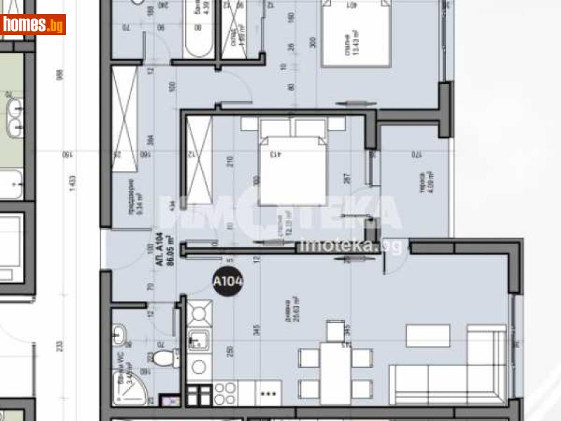 Тристаен, 100m² - Жк. Люлин 5, София - Апартамент за продажба - ИМОТЕКА АД - 110300363
