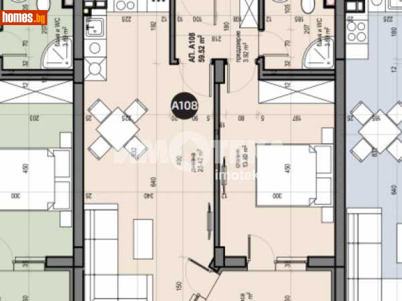 Двустаен, 69m² - Жк. Люлин 5, София - Апартамент за продажба - ИМОТЕКА АД - 110300391