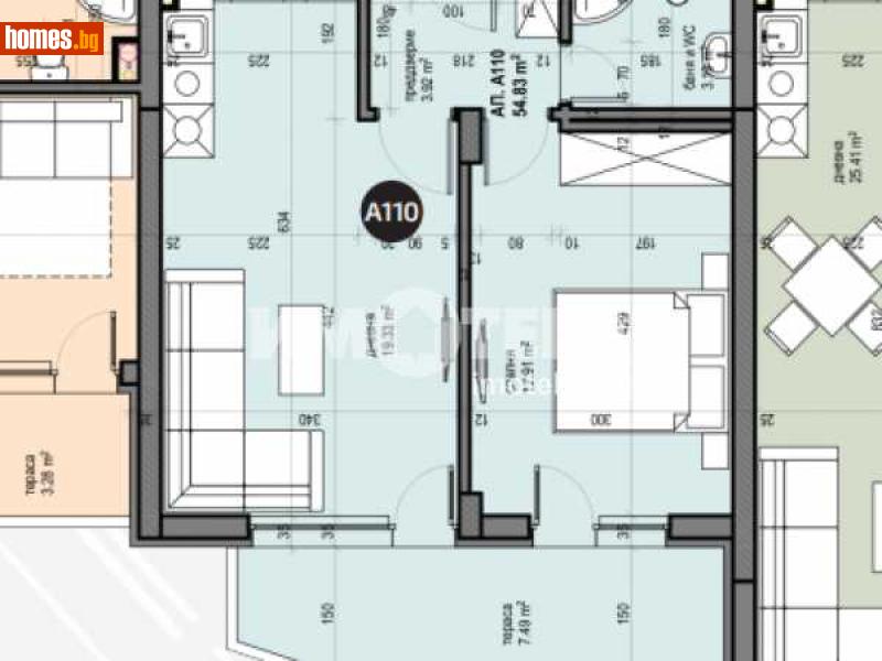 Двустаен, 64m² - Жк. Люлин 5, София - Апартамент за продажба - ИМОТЕКА АД - 110300405